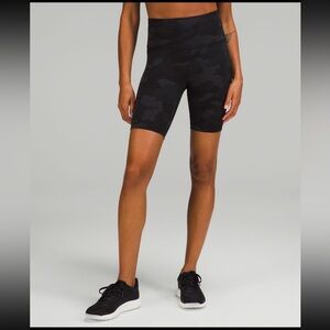 lululemon Grey Camo 8” High-Rise Shorts